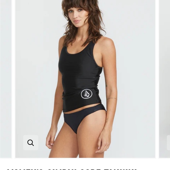 Volcom Sleek Black Swim Top - Picture 1 of 4